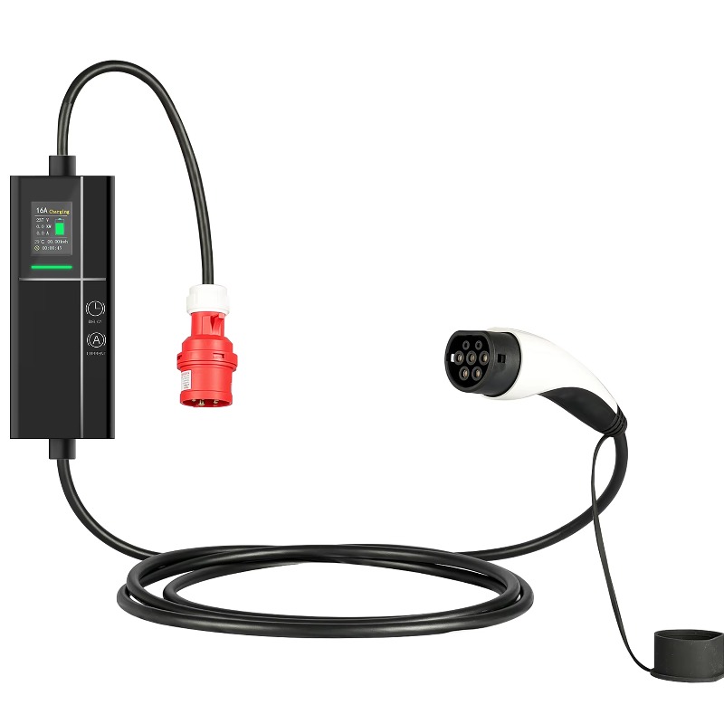 32A 3 Phase Adjustable Portabl - Type 2 Portable Ev Charger 11Kw Cee recension och pris