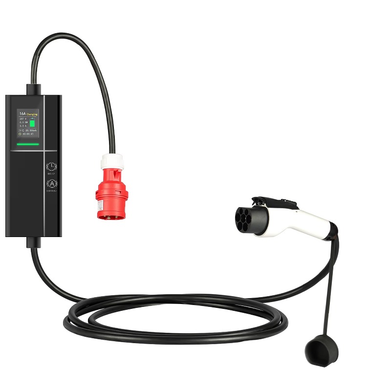 32A 3 Phase Adjustable Portabl - Type 2 Portable Ev Charger 11Kw Cee recension och pris