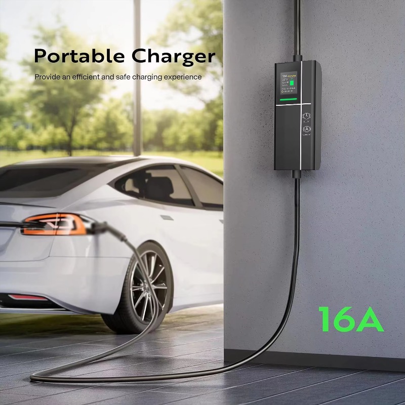 32A 3 Phase Adjustable Portabl - Type 2 Portable Ev Charger 11Kw Cee recension och pris