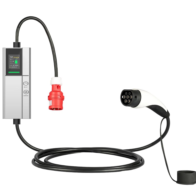 32A 3 Phase Adjustable Portabl - Type 2 Portable Ev Charger 11Kw Cee recension och pris